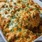 Cheesy Chicken and Rice Casserole First Image