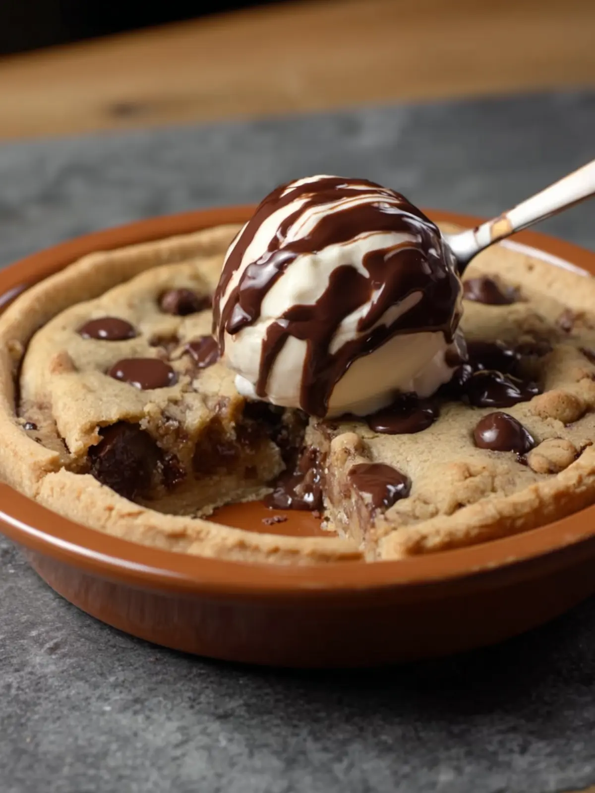 Chocolate Chip Cookie Pie First Image