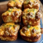 Savory Cheesy Sausage Muffins First Image