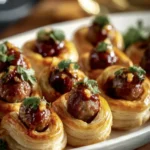 Sausage Pastry Bites Appetizer First Image