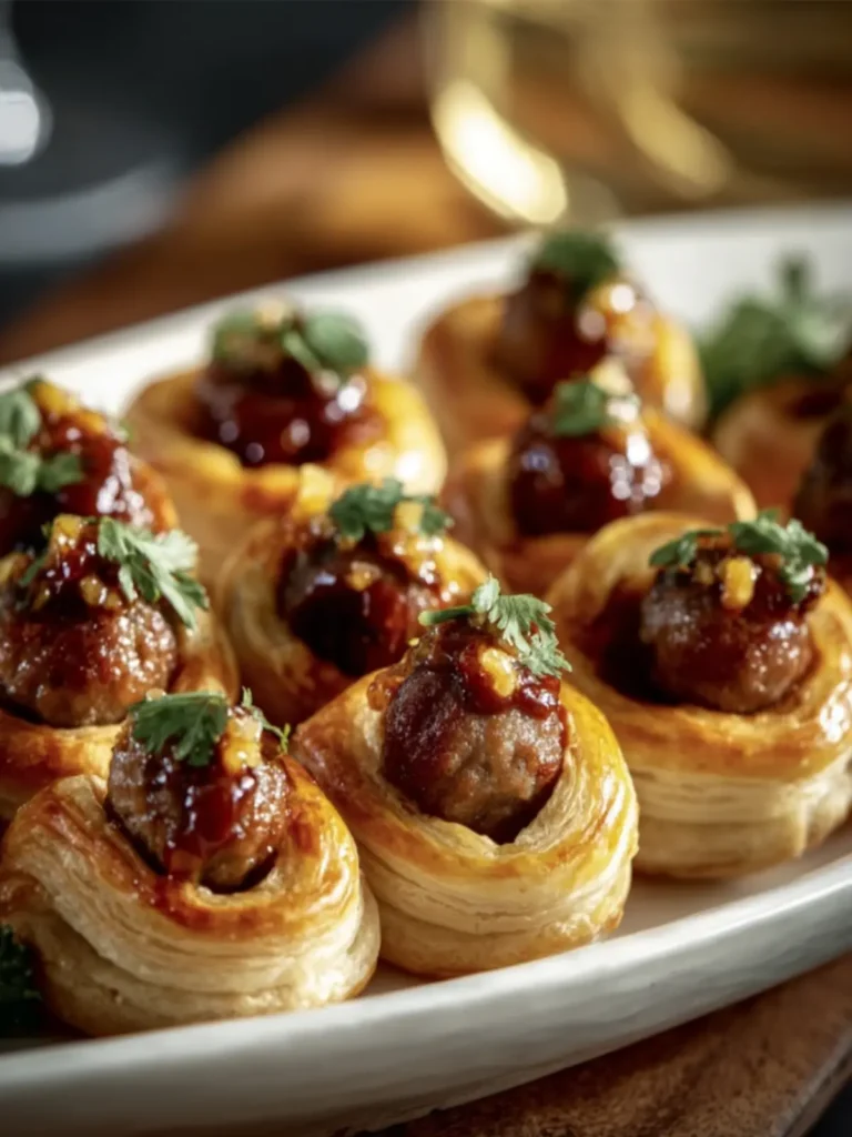 Sausage Pastry Bites Appetizer First Image