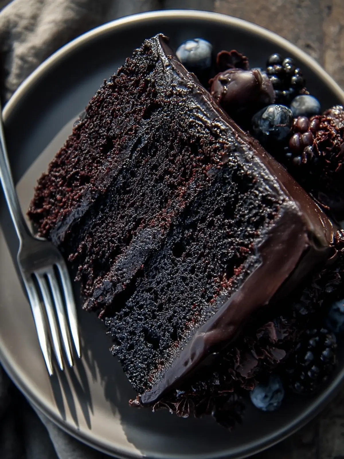 Decadent Dark Chocolate Cake First Image