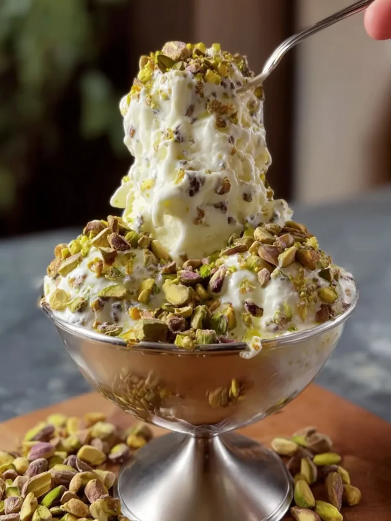 Creamy Pistachio Ice Cream Delight First Image