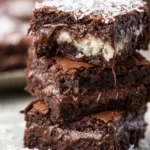 Rich Chocolate Coconut Brownies First Image