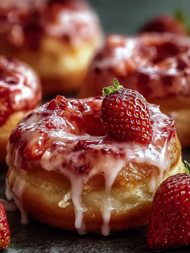 Strawberry Glazed Doughnut Delights First Image