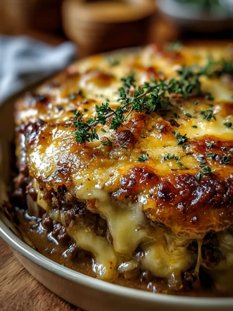 Savory Cheesy Beef Casserole Bake First Image