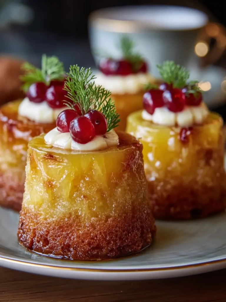 Mini Upside-Down Pineapple Cakes First Image