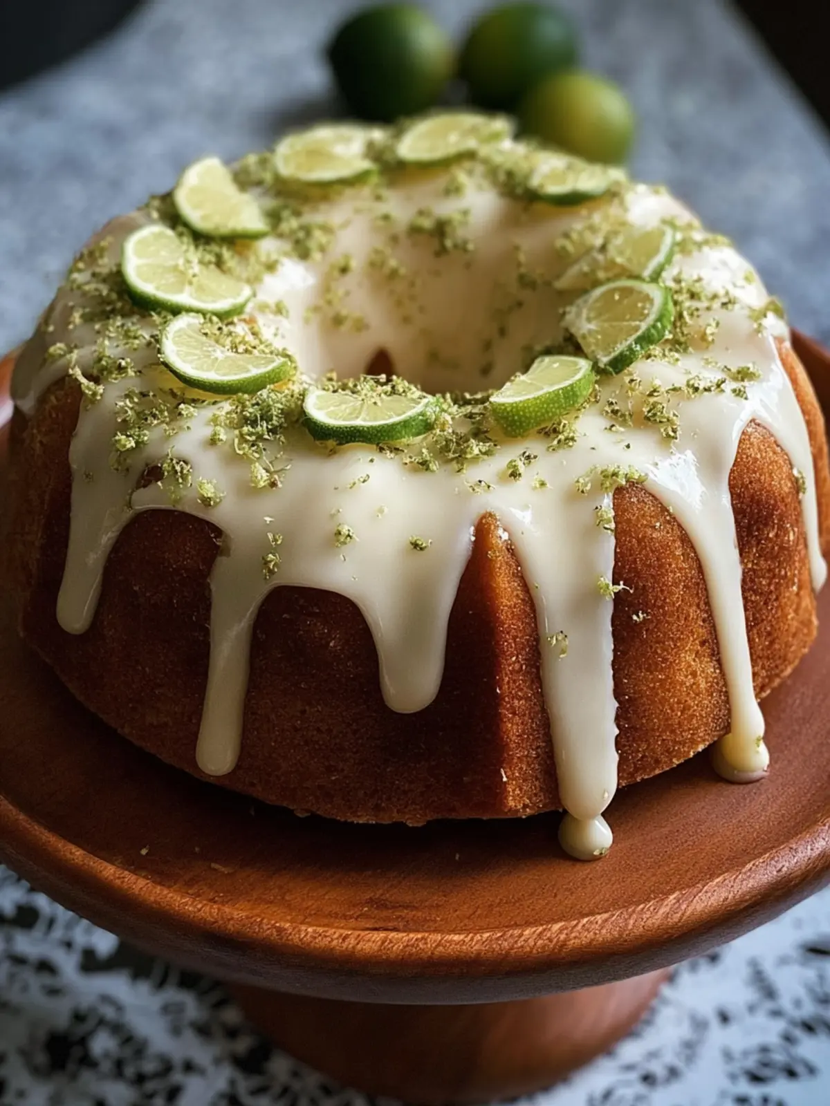 Zesty Lime Glazed Bundt Cake First Image