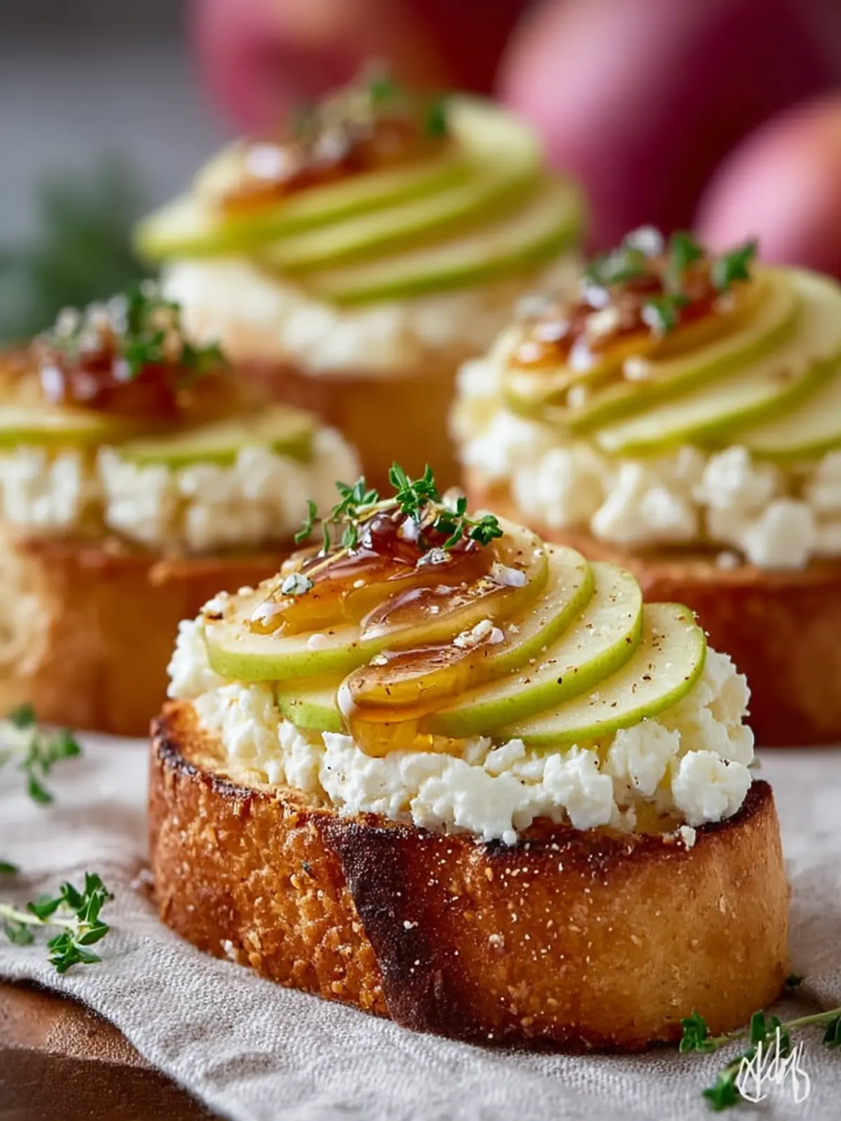 Pear, Goat Cheese & Honey Crostini First Image