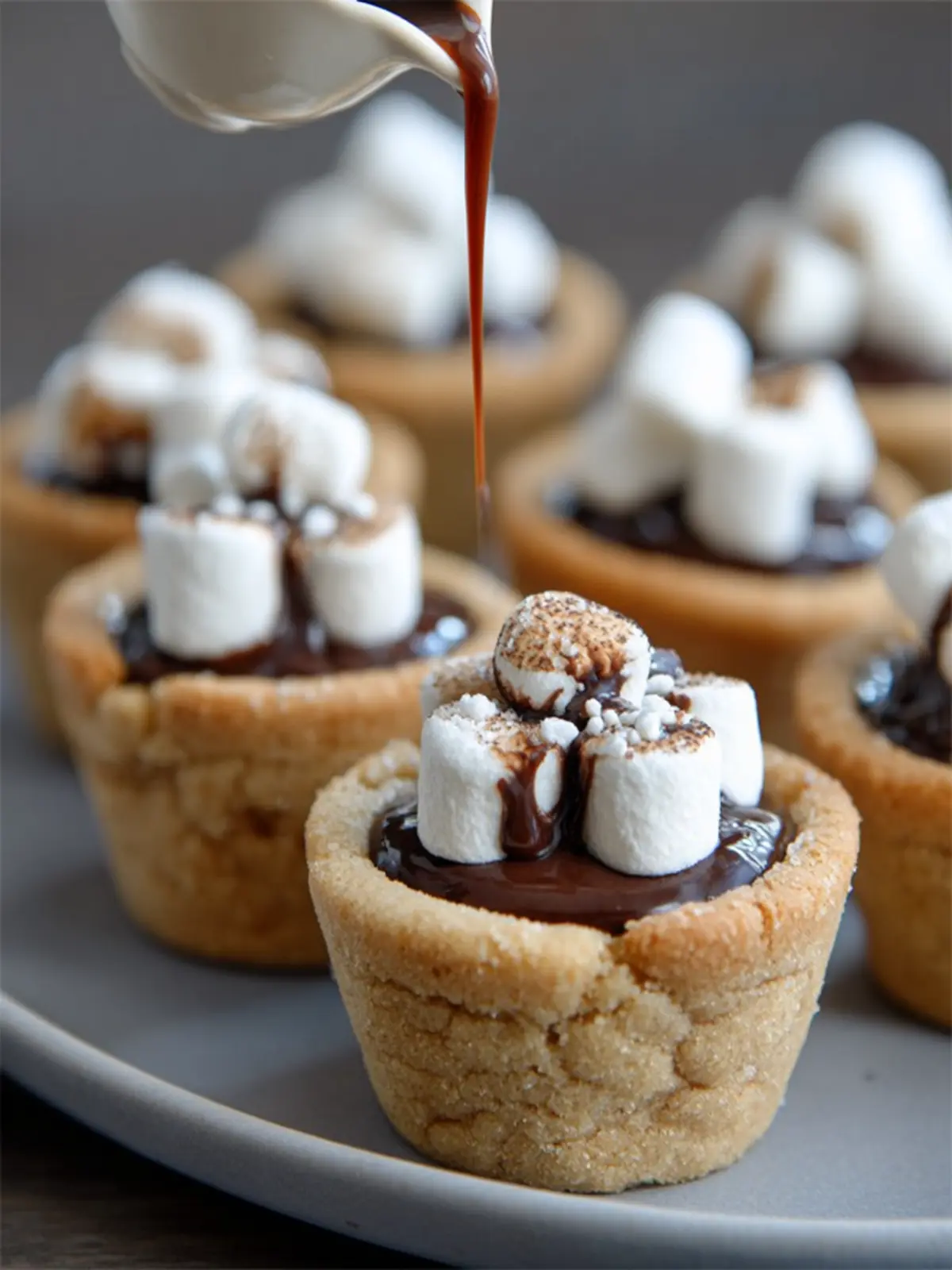 Mini Hot Chocolate Cookie Cups First Image