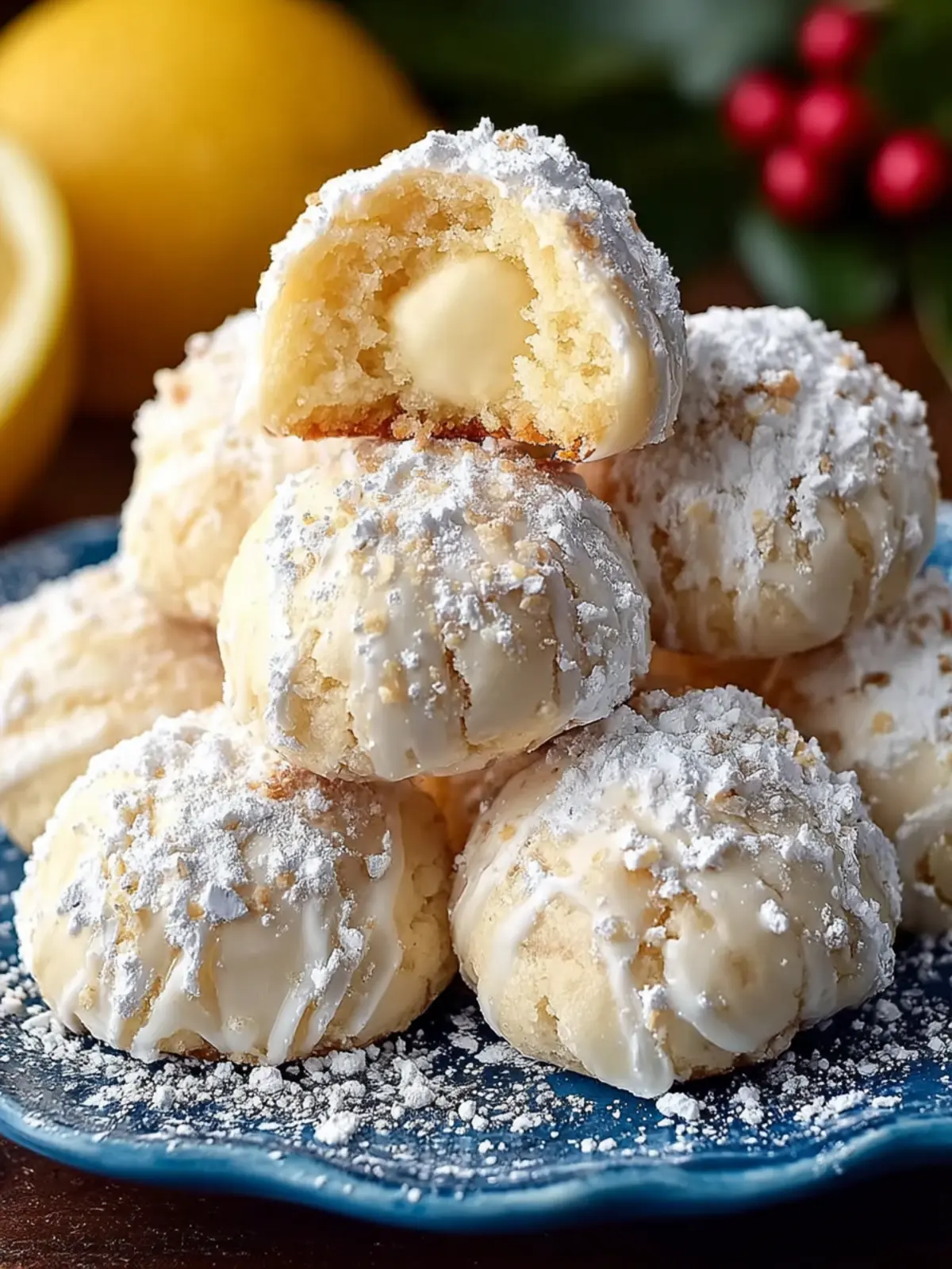 Bright & Buttery Lemon Cream Snowball Cookies First Image