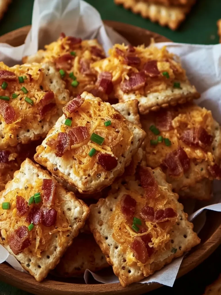 Savory Bacon Cheese Crackers First Image