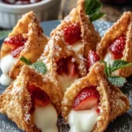 Crispy Strawberry Cream Wontons First Image