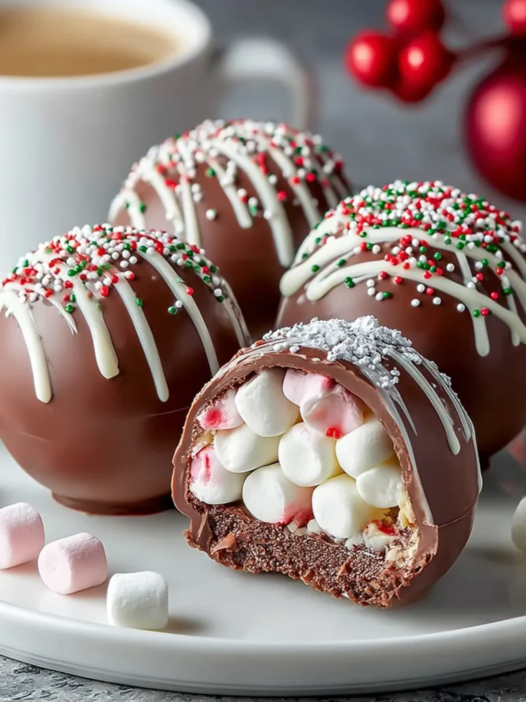 Indulge in Hot Chocolate Bombs with Marshmallows Today! First Image