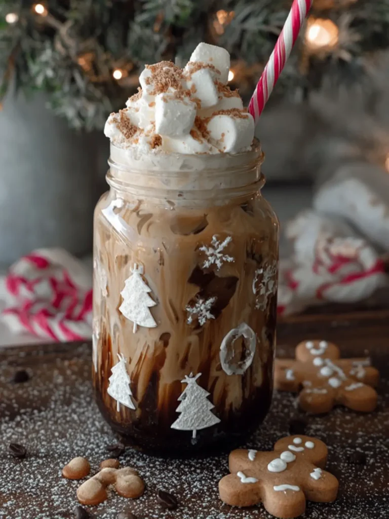 Festive Gingerbread Iced Latte First Image
