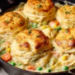 Irresistible Chicken Pot Pie with Cheddar Bay Biscuits First Image