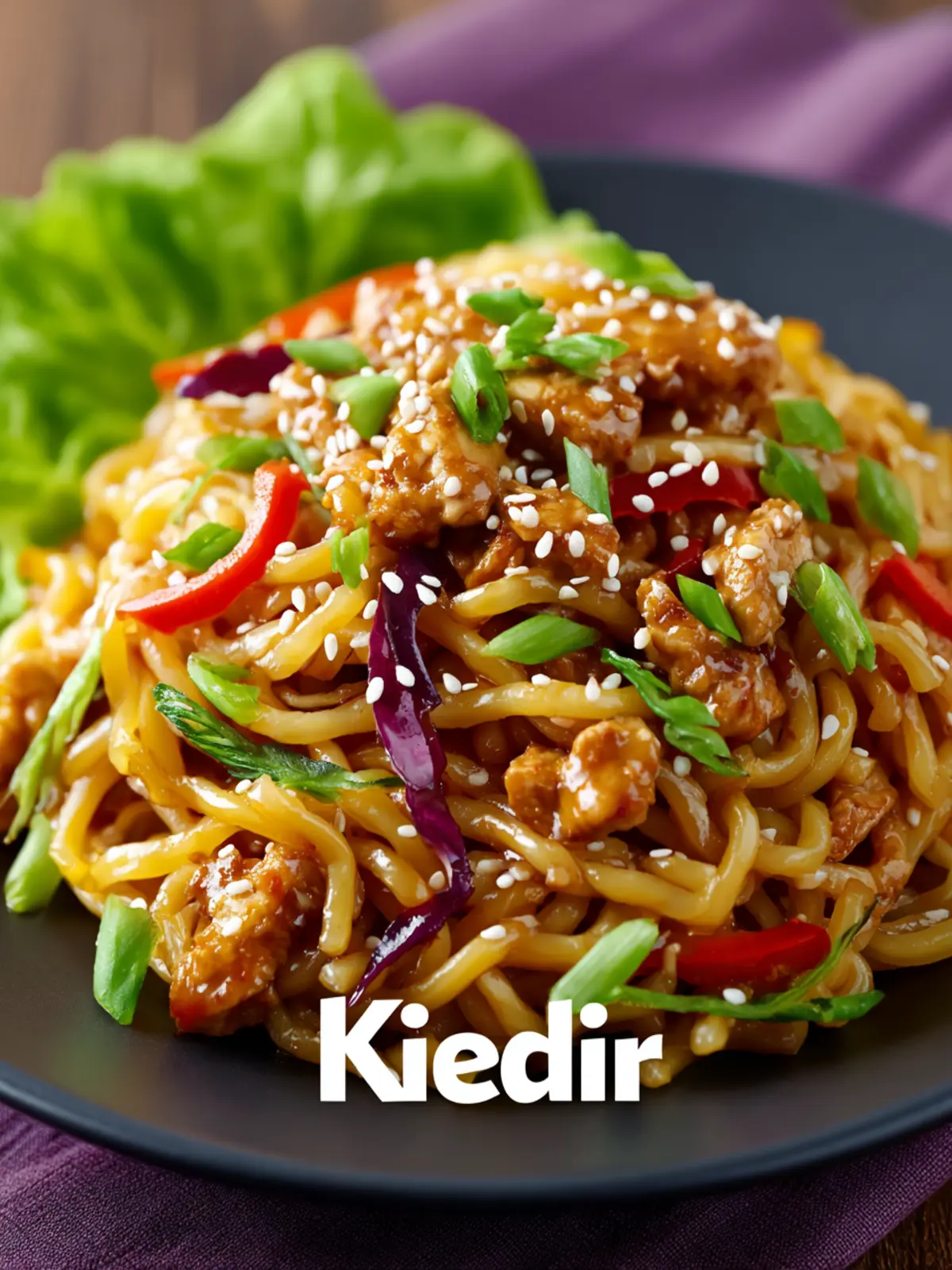 Delicious Singapore Noodle and Chicken Lettuce Cups to Savor First Image