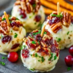 Cranberry Pecan Mini Cheese Balls First Image