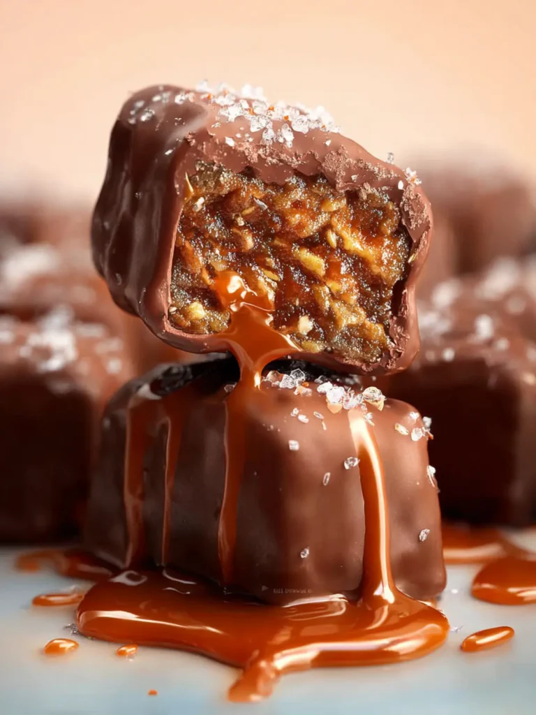 Chocolate Dipped Date Caramels First Image