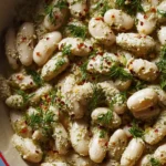 Creamy white beans with tahini, oregano and cumin – Easy Recipe First Image
