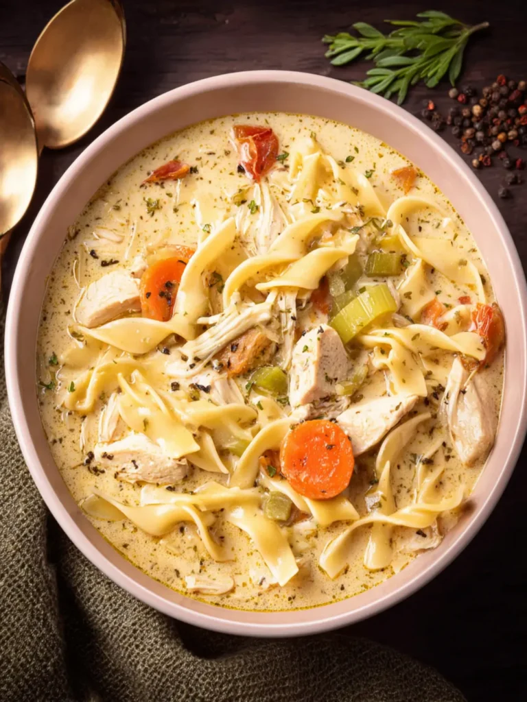 Creamy Chicken Noodle Soup First Image