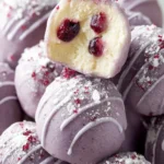 White Chocolate Blueberry Truffles First Image