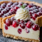 Cranberry White Chocolate Tart First Image