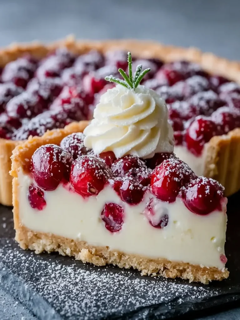 Cranberry White Chocolate Tart First Image