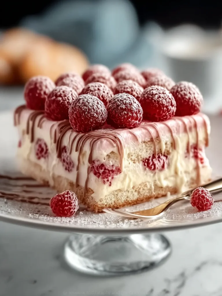 Indulge in White Chocolate Raspberry Tiramisu Delight First Image
