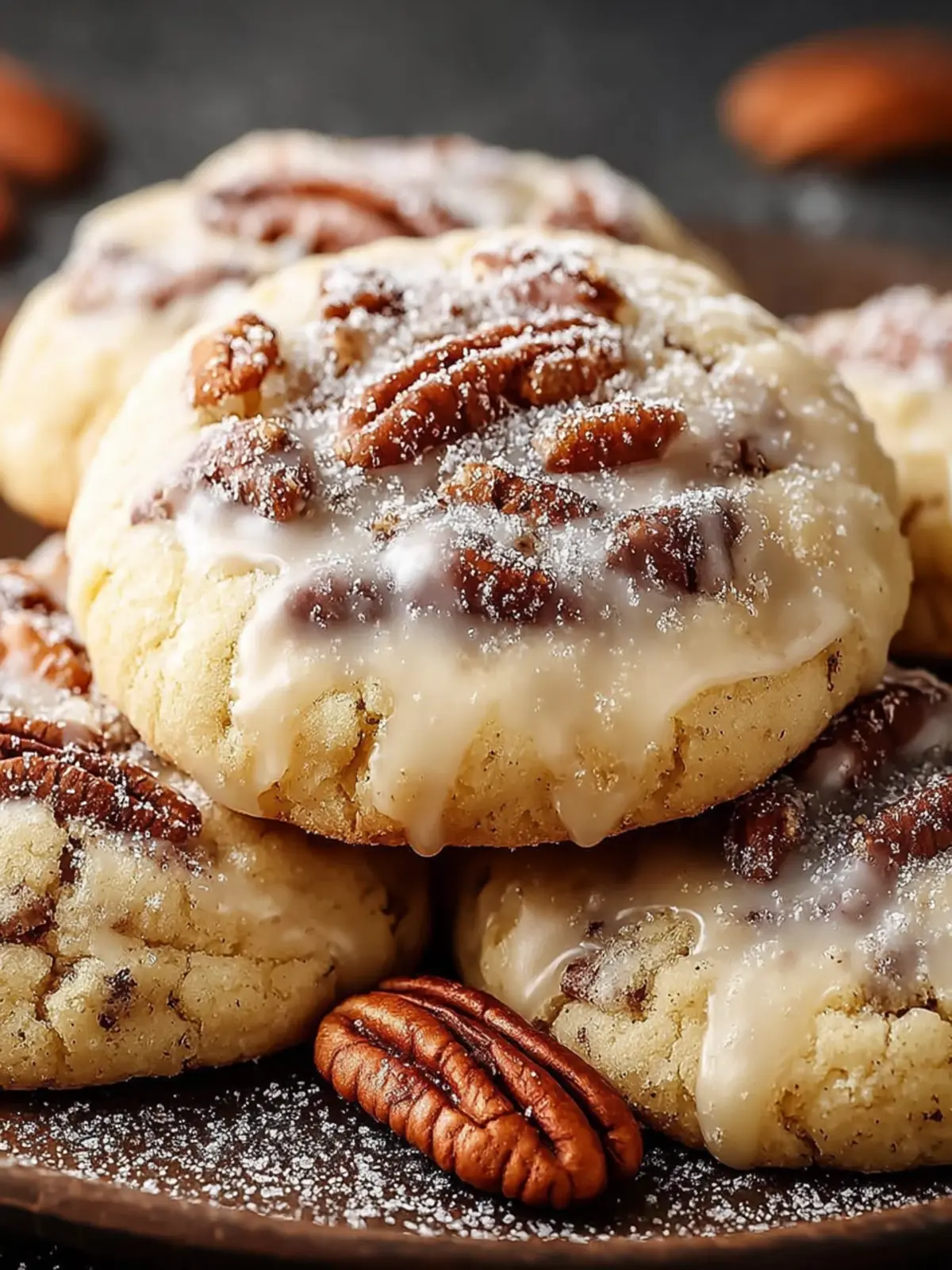 Frosted Butter Pecan Cookies First Image