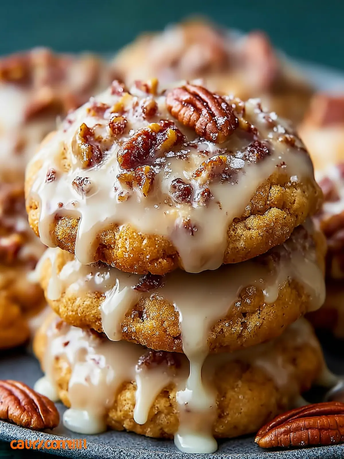 Frosted Butter Pecan Cookies First Image