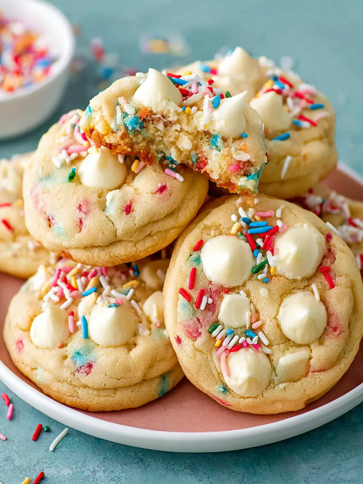 Confetti Sprinkle Cookies First Image
