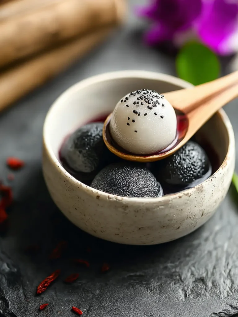 Delicious Black Sesame Tang Yuan First Image