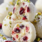 Cranberry Pistachio White Chocolate Truffles First Image