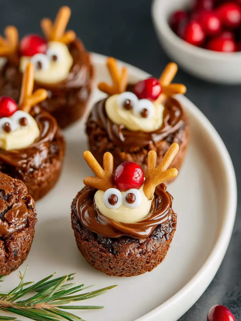 Reindeer Brownie Bites First Image
