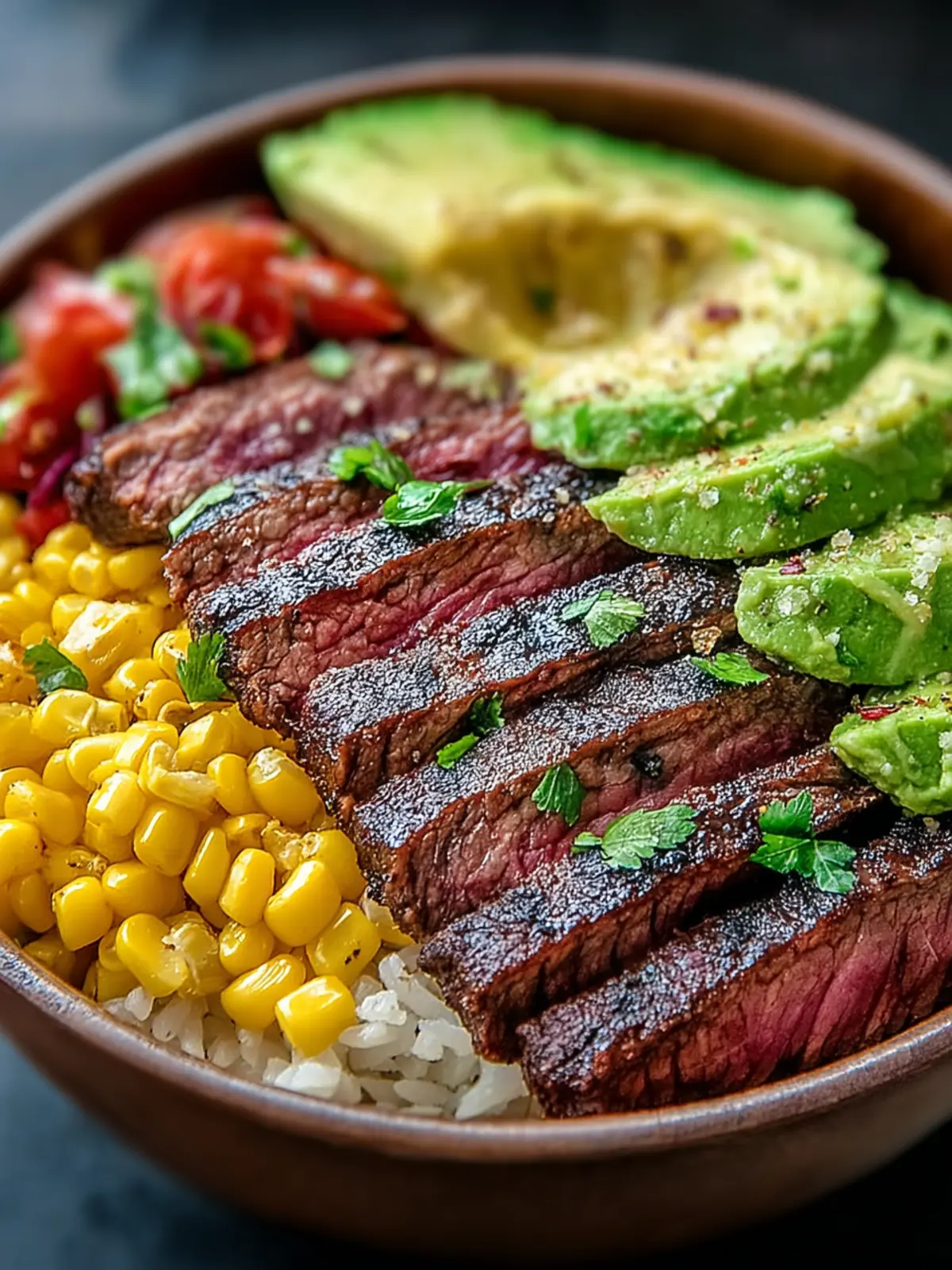 Flavor-Packed Steak Avocado Corn Bowl Recipe Delight First Image
