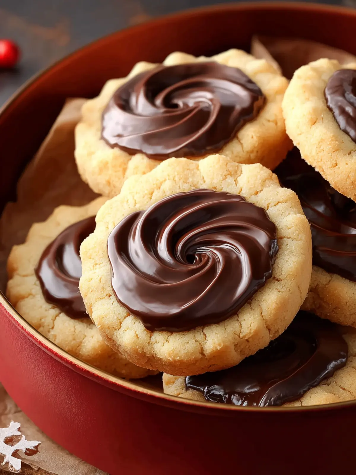 Butter Cookies with Nutella Ganache First Image