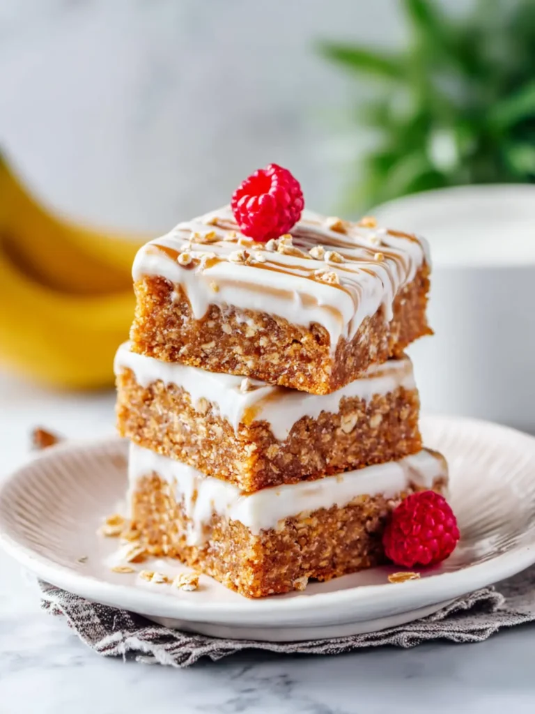 Iced Oatmeal Cookie Bars First Image