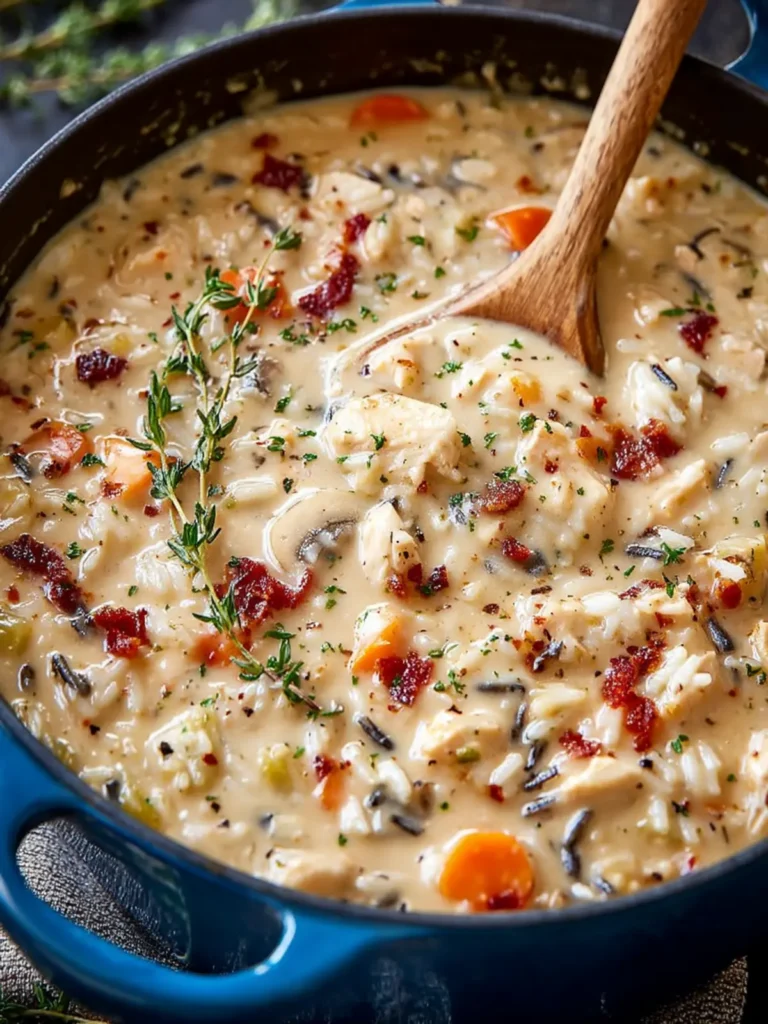 Creamy Chicken Wild Rice Soup First Image