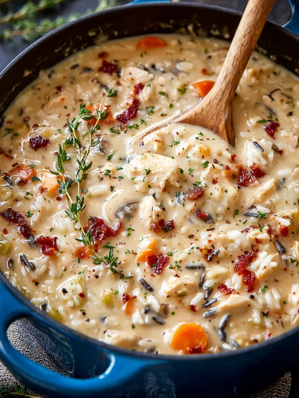 Creamy Chicken Wild Rice Soup First Image
