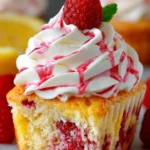 Lemon Raspberry Swirl Square Cupcakes – Bright, Zesty & Delicious First Image