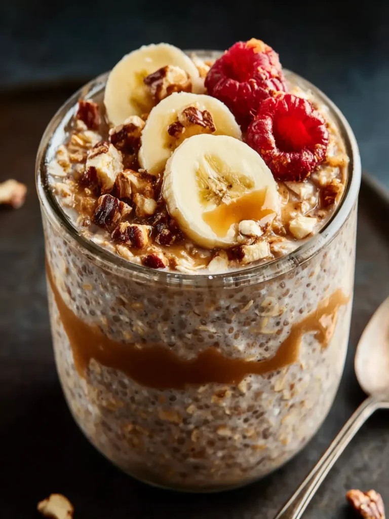 High Protein Peanut Butter Banana Overnight Oats: An Incredible Ultimate Recipe First Image