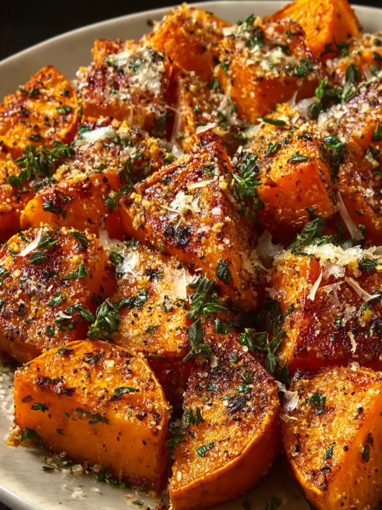 Roasted Sweet Potatoes with Garlic and Parmesan First Image
