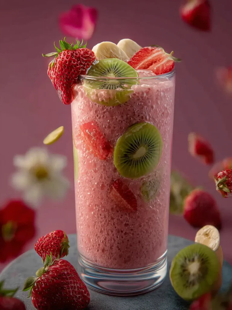 Strawberry Banana Kiwi Smoothie First Image
