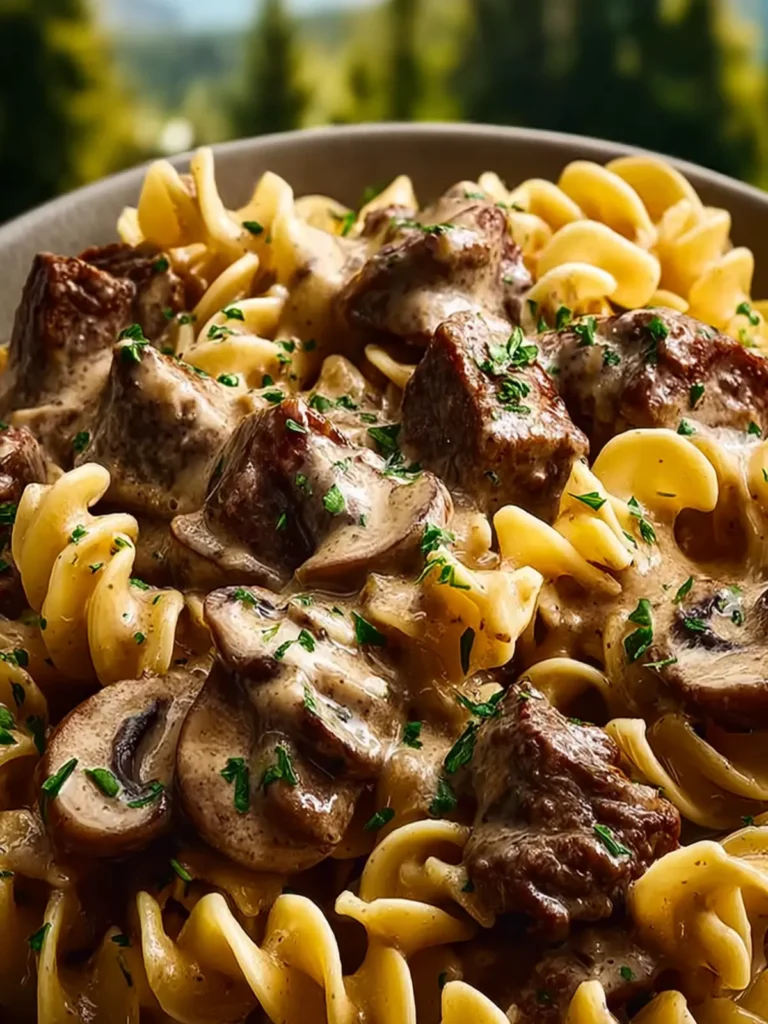 Quick Instant Pot Beef Stroganoff First Image