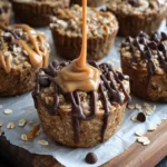 Peanut Butter Banana Baked Oatmeal Cups First Image