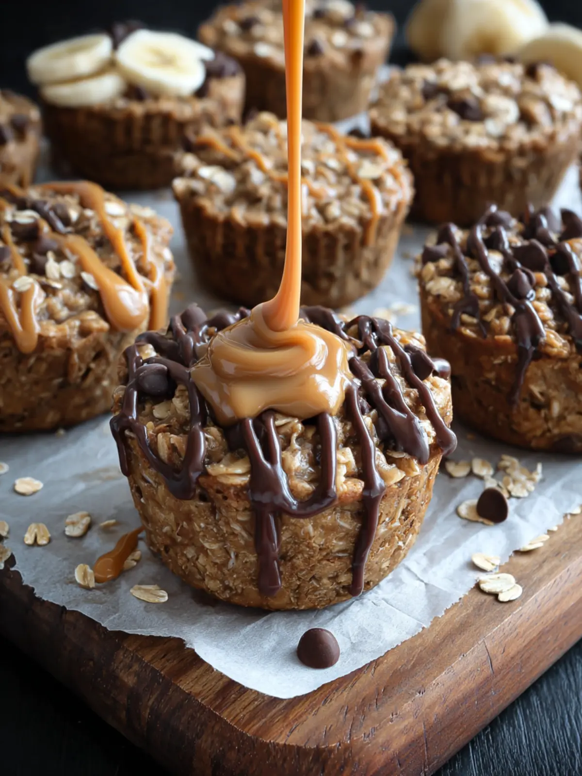 Peanut Butter Banana Baked Oatmeal Cups First Image