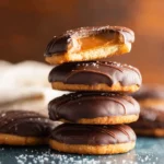 Healthier Homemade Tagalongs (Girl Scout Peanut Butter Cookies) First Image
