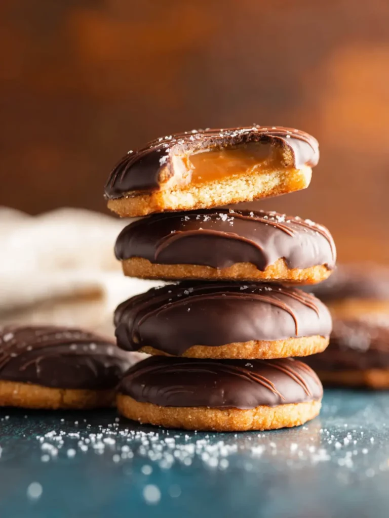 Healthier Homemade Tagalongs (Girl Scout Peanut Butter Cookies) First Image