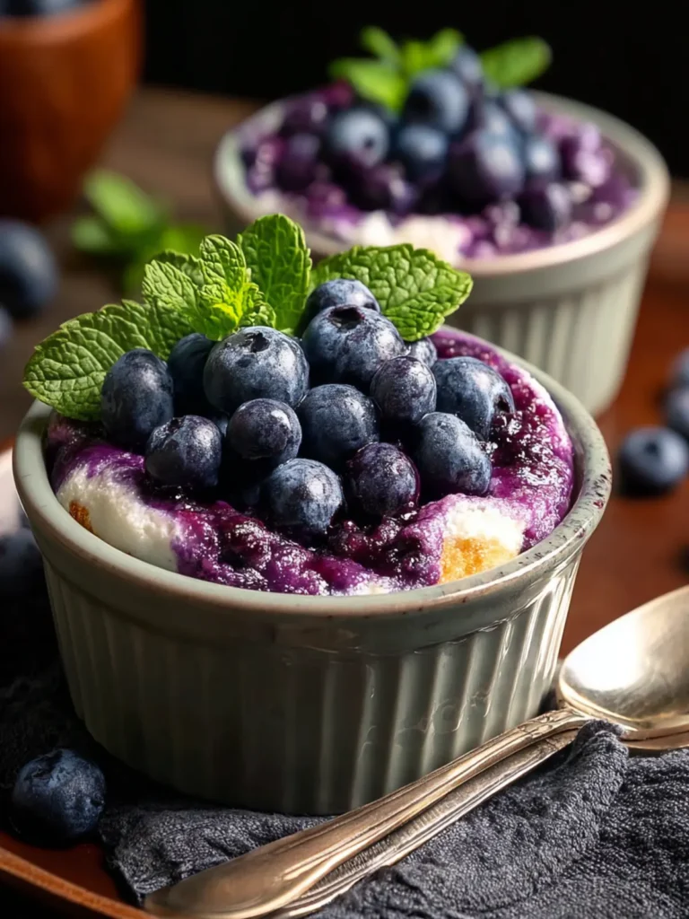 Delightful Baked Blueberry Cottage Cheese Bowls Recipe First Image